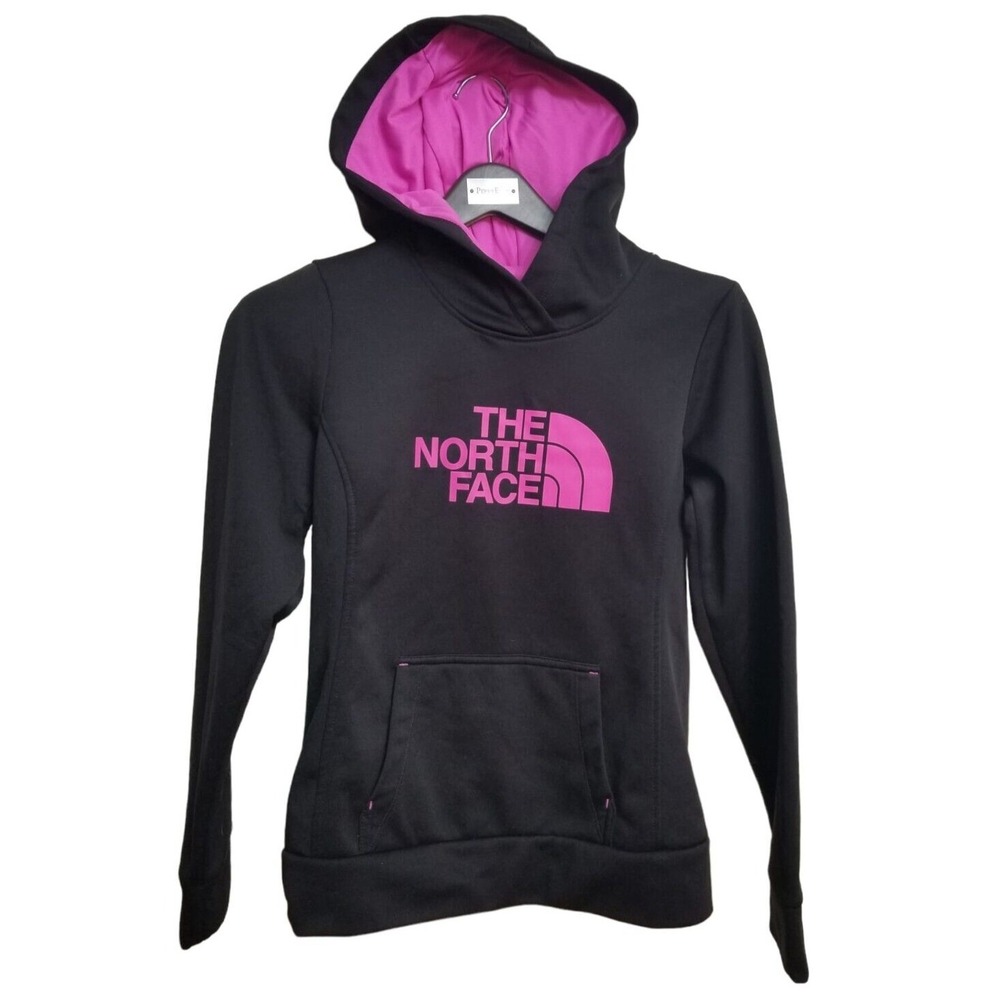 The North Face Hoodie Pullover Women's Size Small Color Black Pink‎